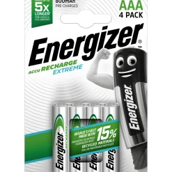 Pila ricaricabile Energizer EXTREME RECH AAA Mini Stilo 4 pz