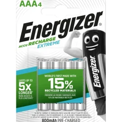 Pila ricaricabile Energizer EXTREME RECH AAA Mini Stilo 4 pz