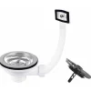 Piletta basket con troppo pieno Ø90 mm