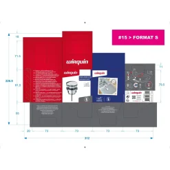 Piletta lavabo Quick clac in Ottone cromato universale