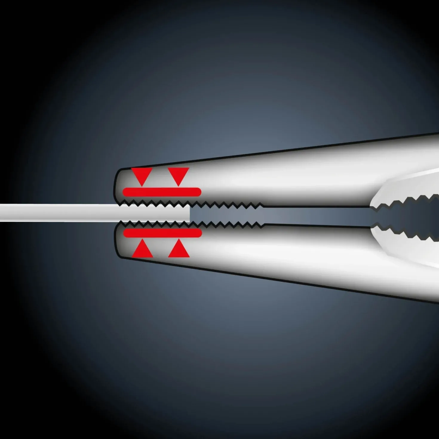 Pinza becchi lunghi curvi LUX-TOOLS VDE Professional L 200 mm