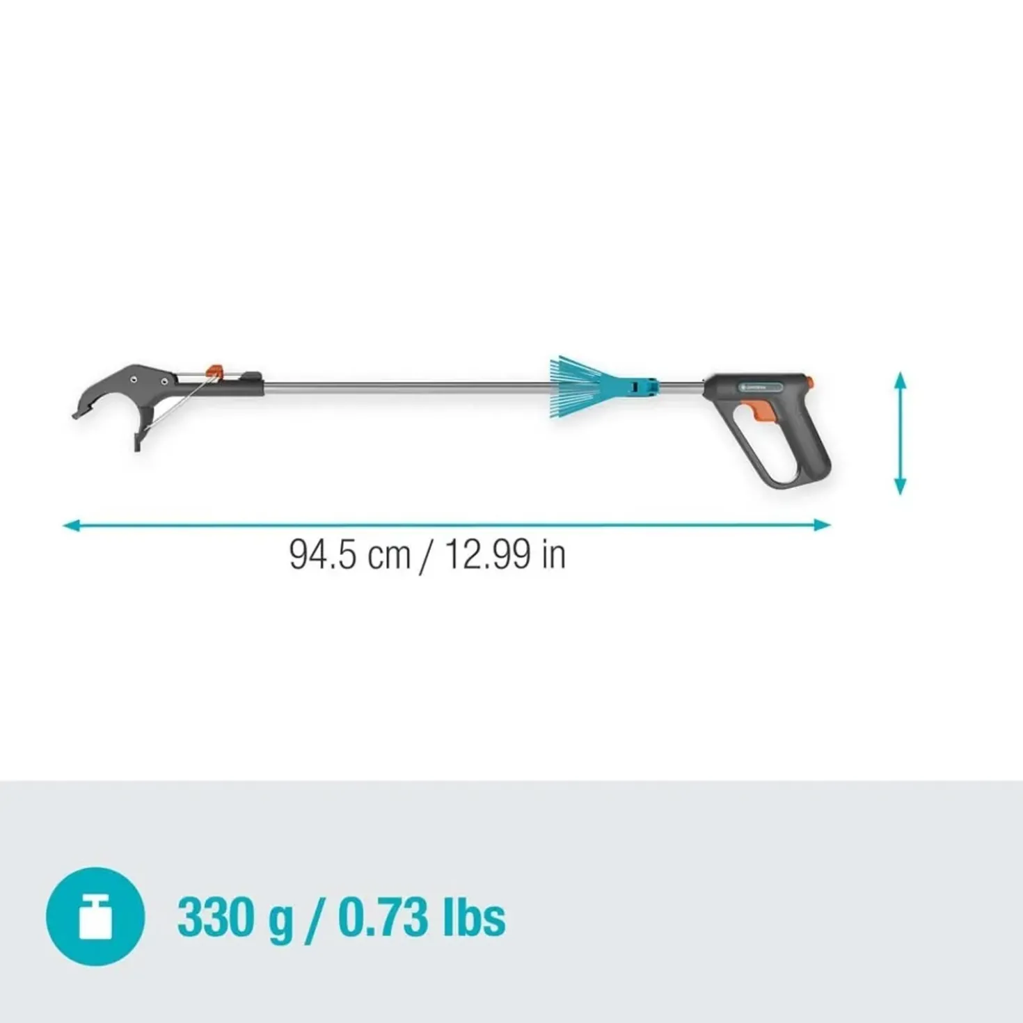 Pinza da giardino Gardena 4 in 1 per raccolta rifiuti 94,5 cm