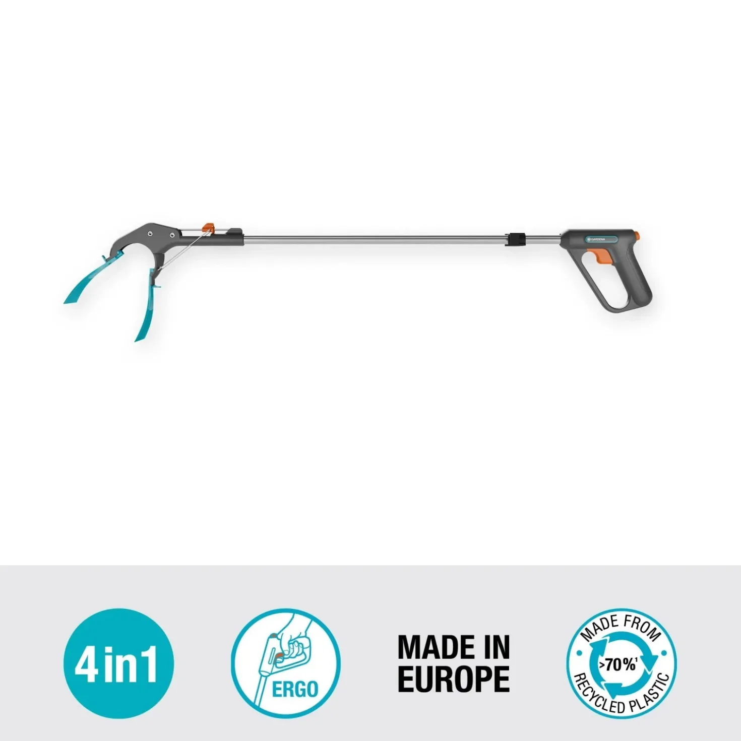 Pinza da giardino Gardena 4 in 1 per raccolta rifiuti 94,5 cm