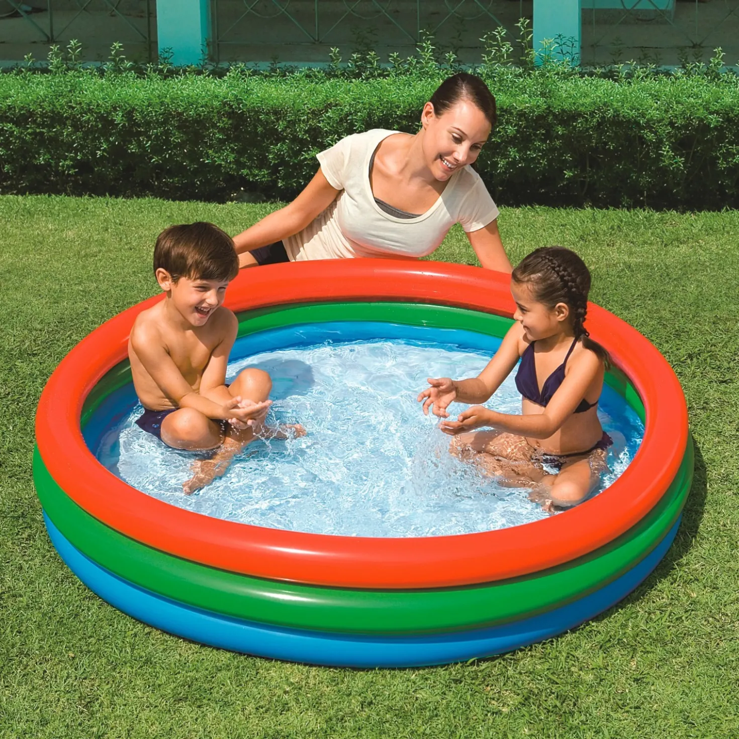 Piscina fuori terra gonfiabile Bestway 3 anelli Ø 152 cm x 30 cm