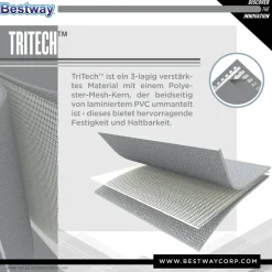 Piscina fuori terra gonfiabile in pvc Bestway Fast Set Ø 152x38 cm colori assort