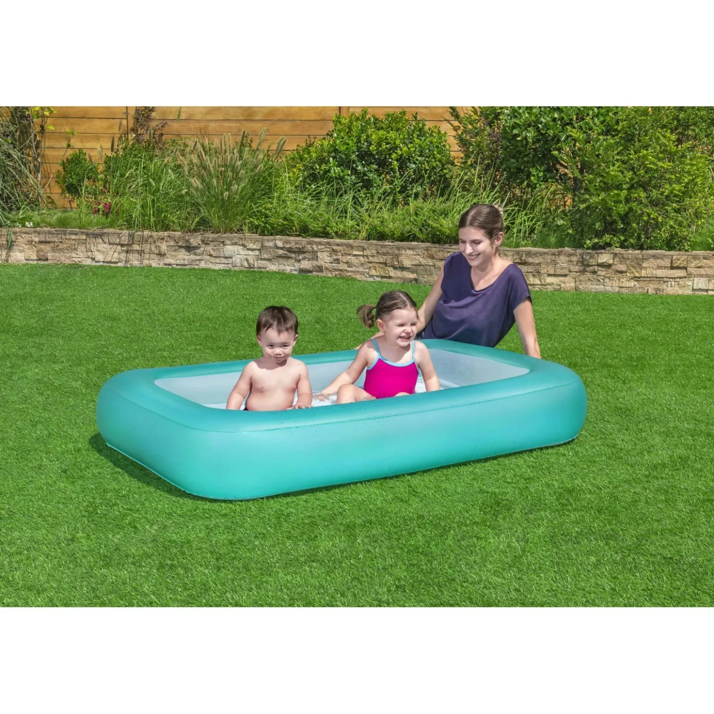Piscina fuori terra gonfiabile Bestway Aquababe fondo gonfiabile 165x104x25 cm
