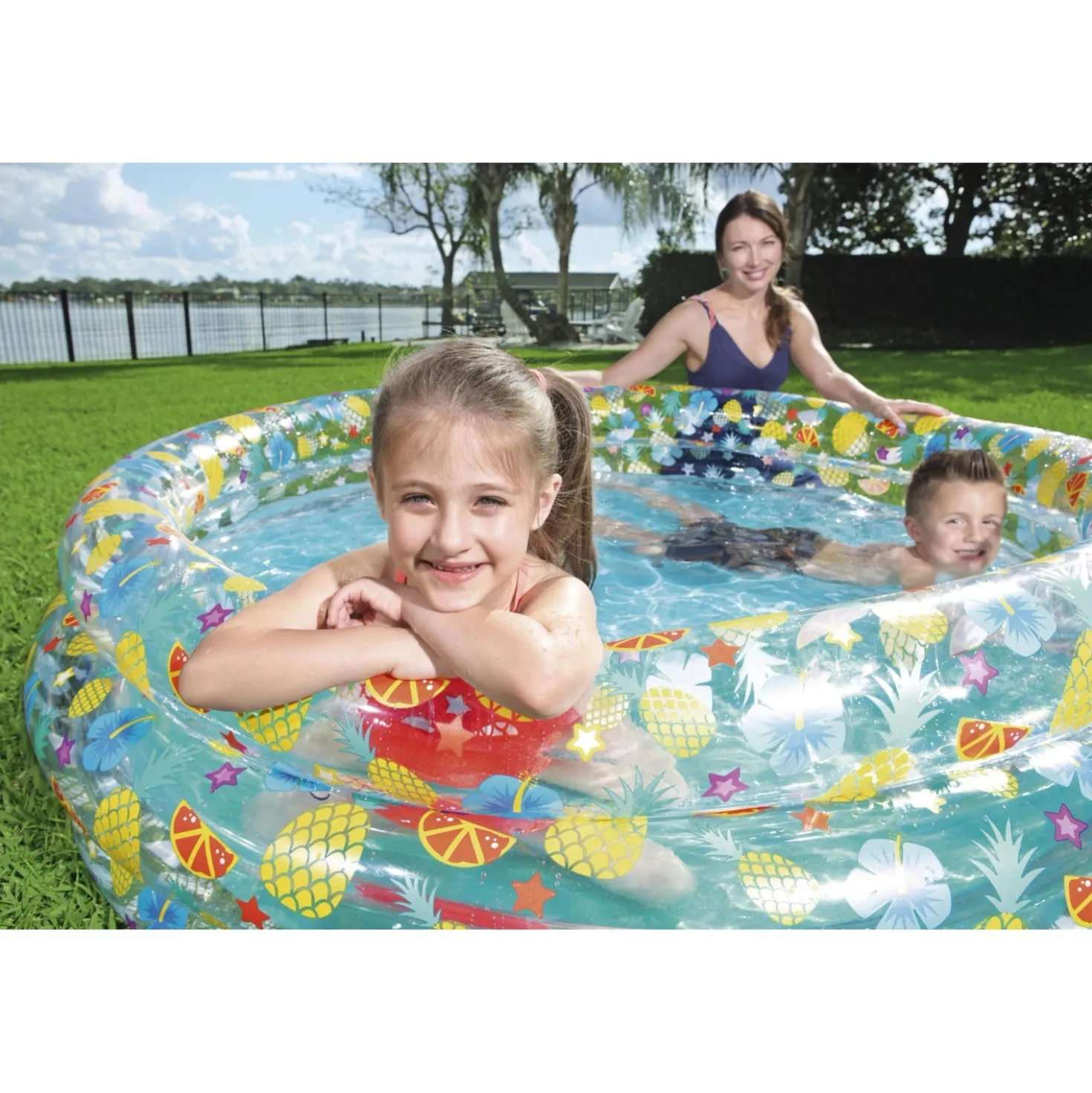 Piscina fuori terra gonfiabile Bestway Sea Life 3 anelli Ø 170 X 53 cm