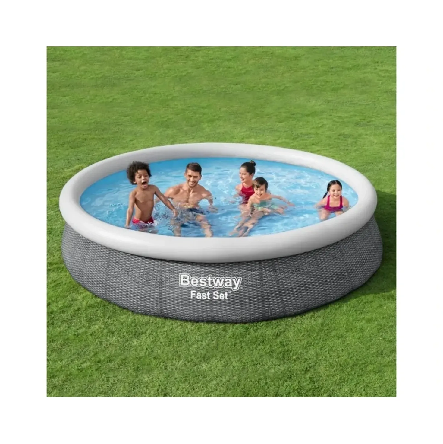 Piscina fuori terra gonfiabile in pvc Bestway Fast Set Ø 366 x H 76 cm