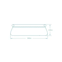 Piscina fuori terra gonfiabile in pvc Bestway Fast Set Ø 366 x H 76 cm