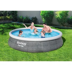 Piscina fuori terra in pvc Bestway Fast Set filtro a cartuccia Ø 396 x 84 cm