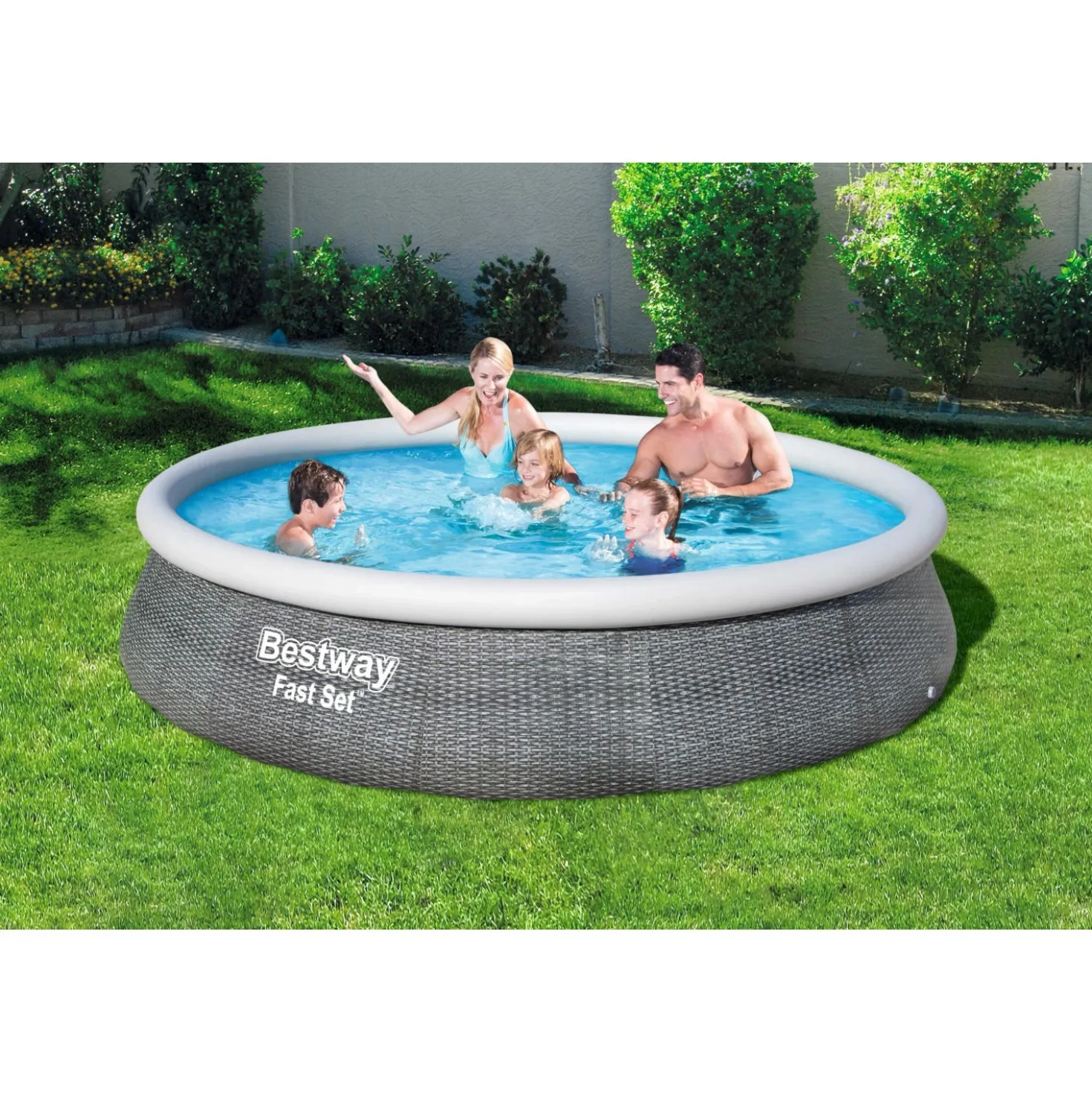 Piscina fuori terra in pvc Bestway Fast Set filtro a cartuccia Ø 396 x 84 cm