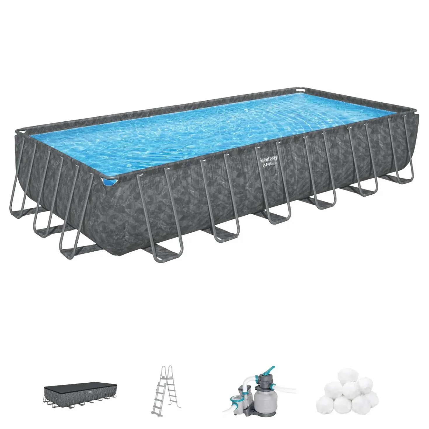 Piscina fuori terra rettangolare Bestway® APX 365™ 7,32x3,66x1,32 m