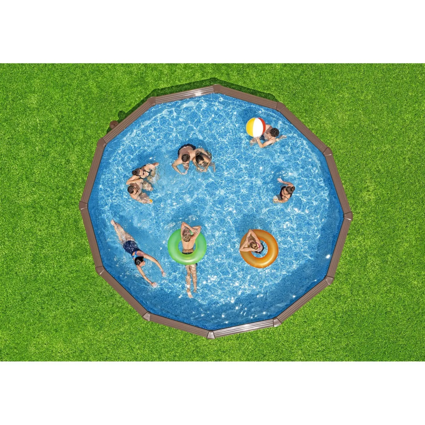 Piscina fuori terra tubolare in pvc/acciaio Bestway Hydrium 560x130 cm