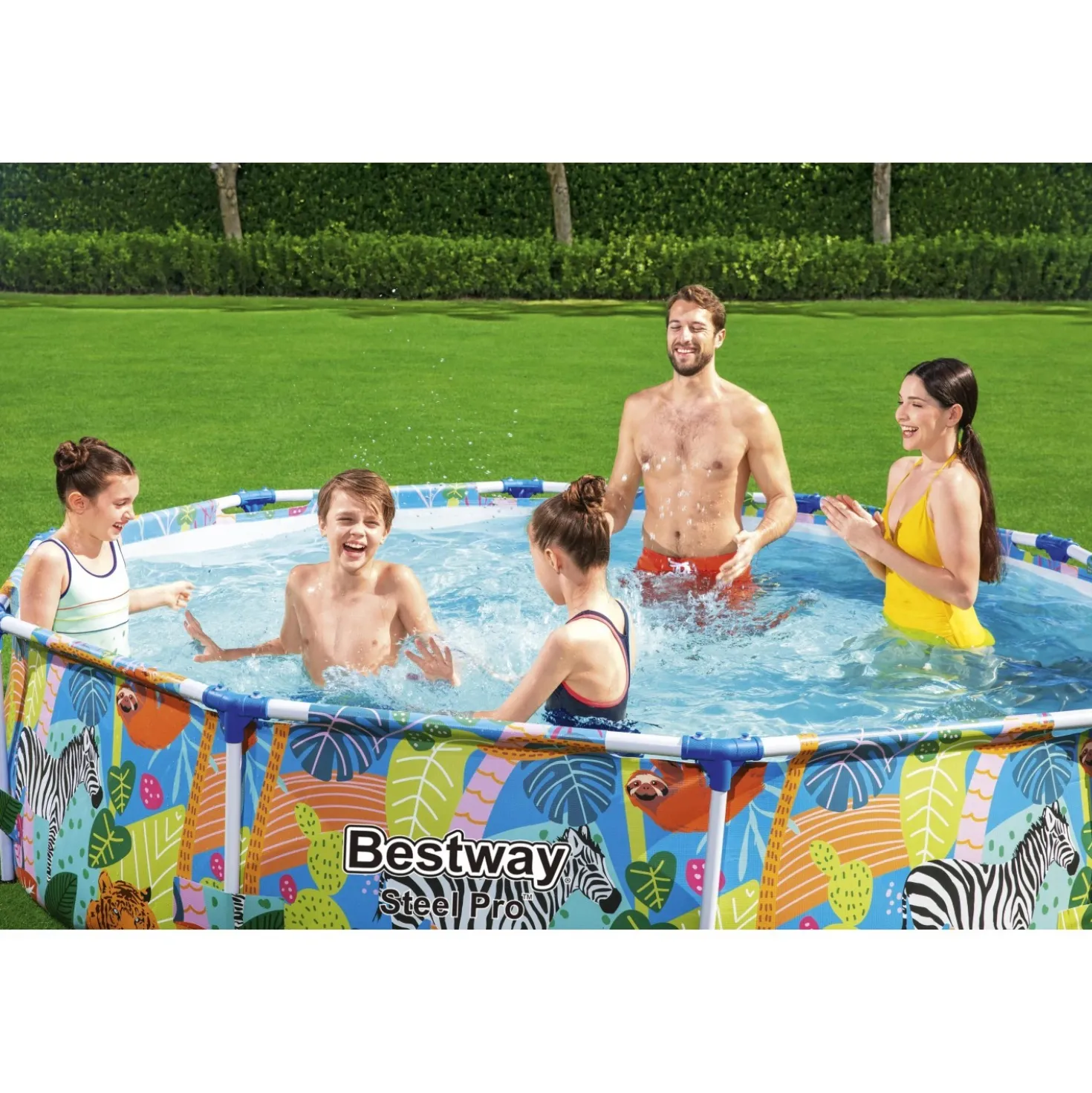 Piscina fuori terra tubolare in pvc/acciaio Bestway Steel Pro 3.05 m x 66 cm