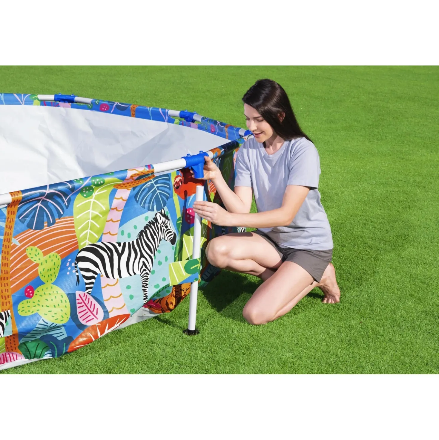 Piscina fuori terra tubolare in pvc/acciaio Bestway Steel Pro 3.05 m x 66 cm