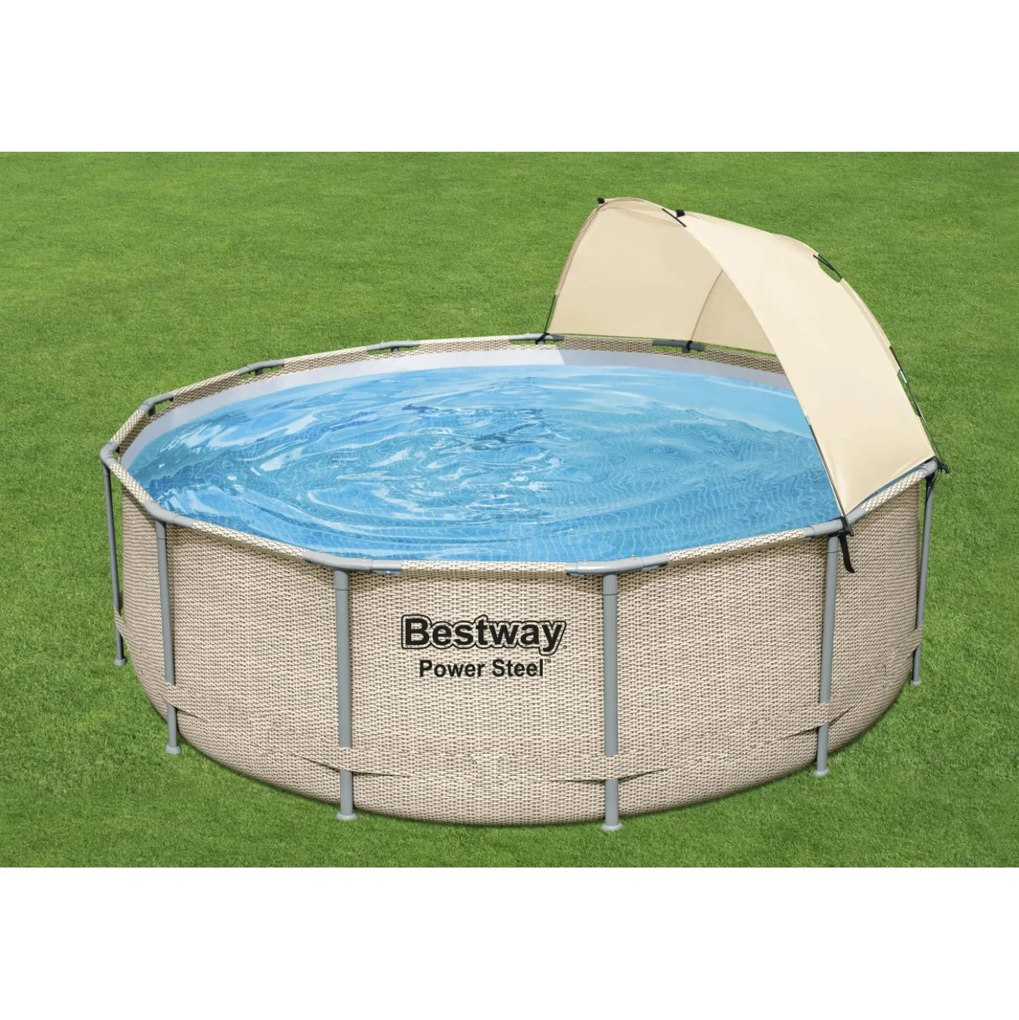 Piscina fuori terra tubolare in pvc/acciaio Bestway Pw Steel Ø 396x107 cm