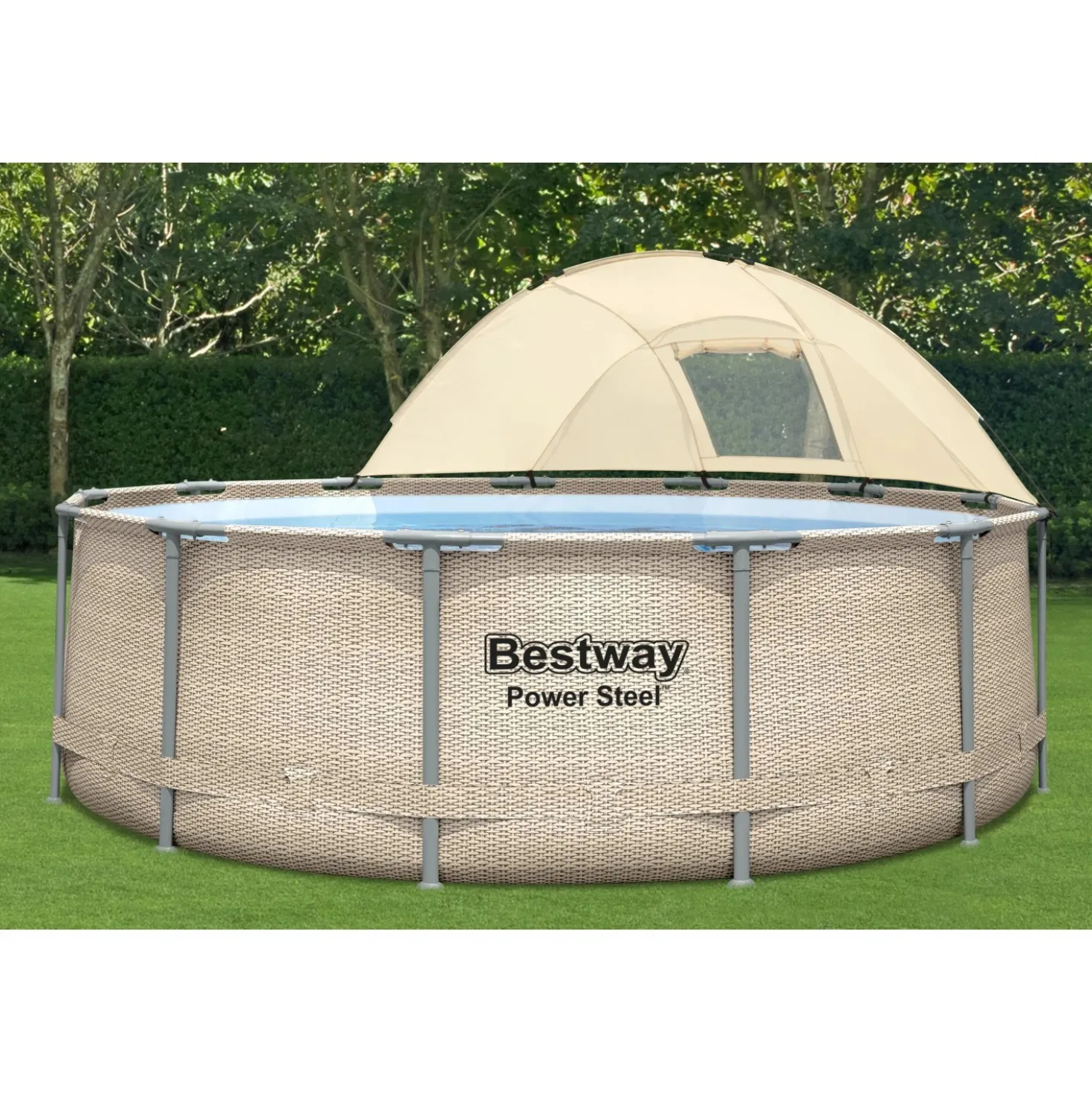 Piscina fuori terra tubolare in pvc/acciaio Bestway Pw Steel Ø 396x107 cm