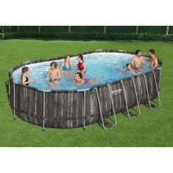 Piscina fuori terra tubolare in pvc/acciaio Bestway Pw Steel 610x366x122 cm