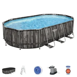 Piscina fuori terra tubolare in pvc/acciaio Bestway Pw Steel 610x366x122 cm