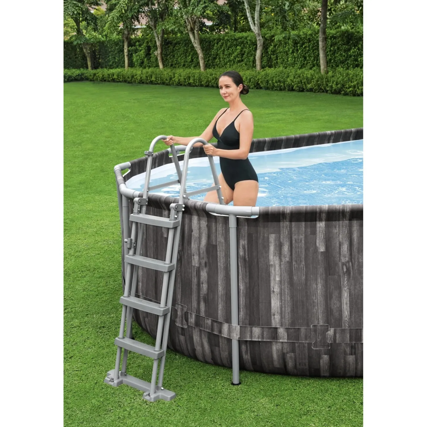 Piscina fuori terra tubolare in pvc/acciaio Bestway Pw Steel 610x366x122 cm