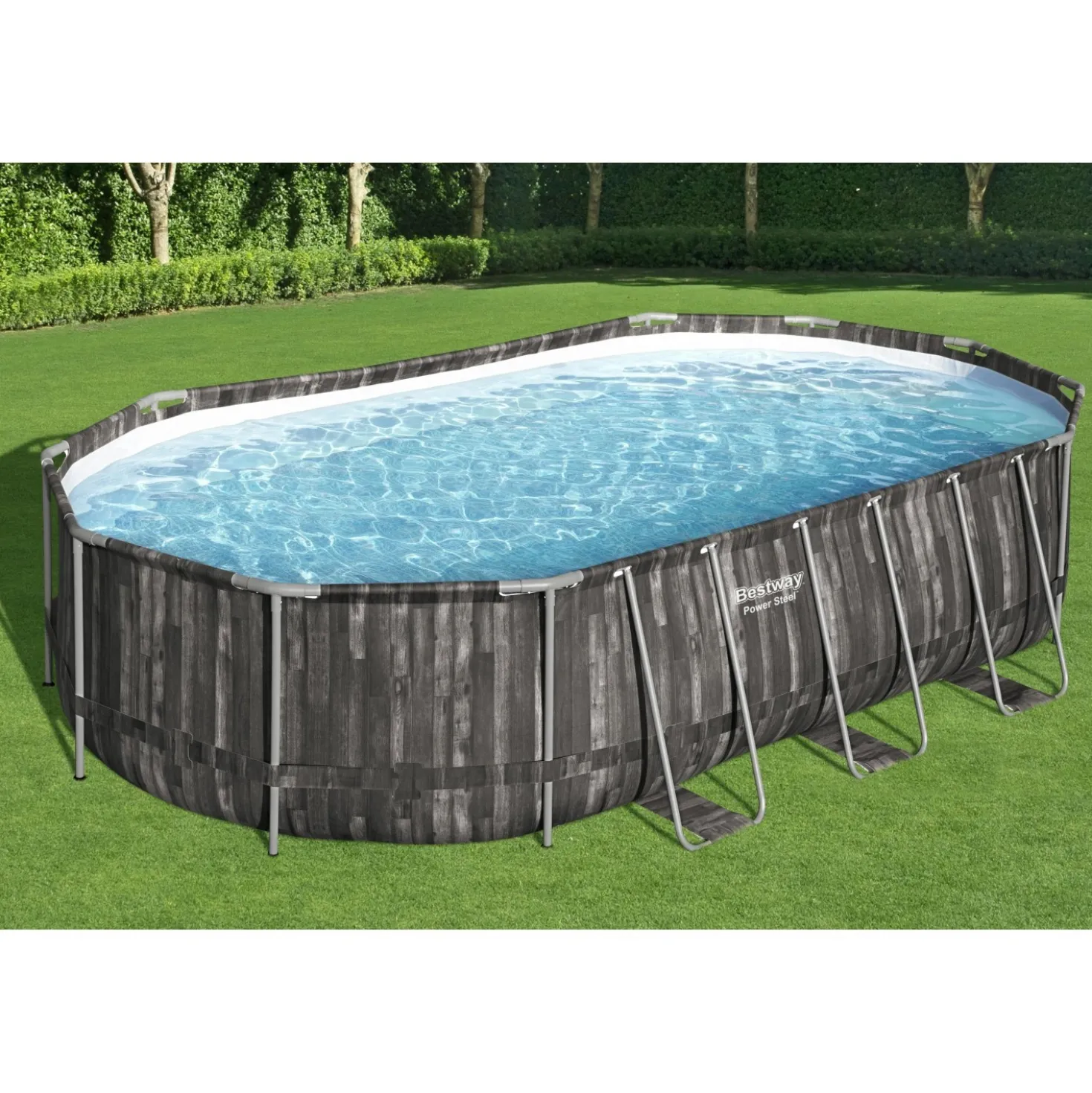 Piscina fuori terra tubolare in pvc/acciaio Bestway Pw Steel 610x366x122 cm