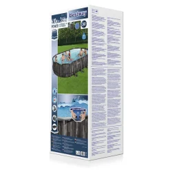 Piscina fuori terra tubolare in pvc/acciaio Bestway Pw Steel 610x366x122 cm