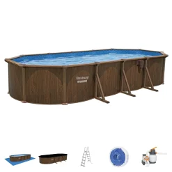 Piscina fuori terra tubolare in pvc/acciaio Bestway Hydrium 730x360x130 cm
