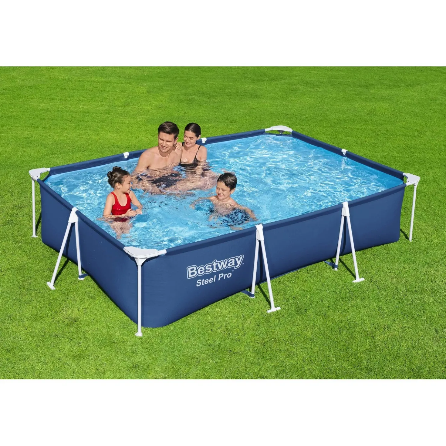 Piscina fuori terra tubolare in pvc/acciaio Bestway SteelPro Frame 300x201x66 cm