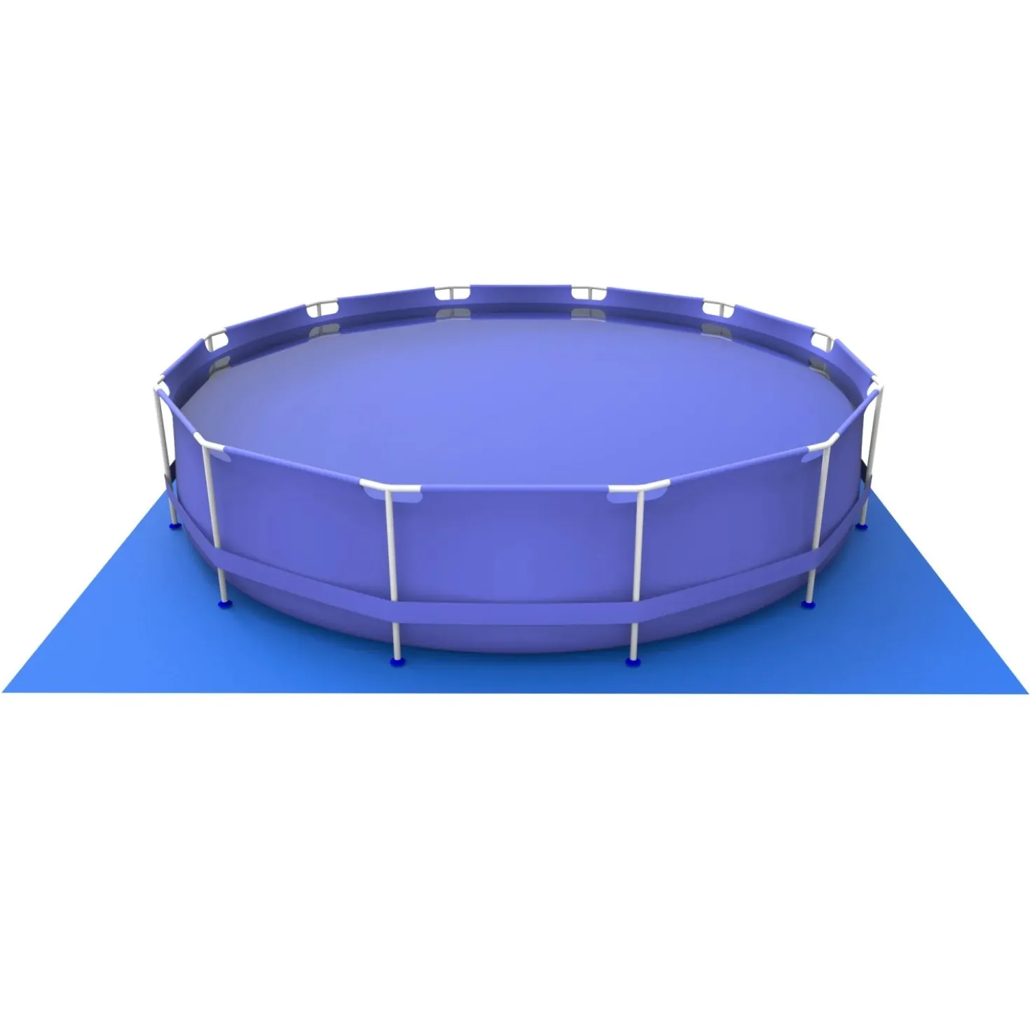 Piscina fuori terra tubolare tonda in pvc/acciaio Jilong 450x122 cm