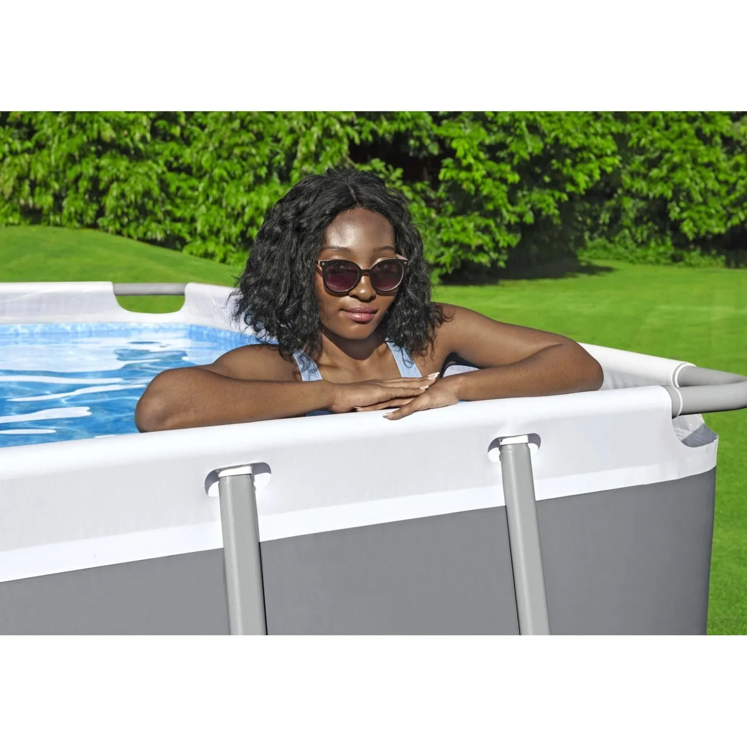 Piscina fuori terra tubolare in pvc/acciaio Bestway Pw SteelFrame 732x366x132 cm