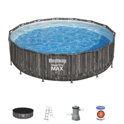 Piscina fuori terra tubolare in pvc/acciaio Bestway Steel Pro Max 427x107 cm
