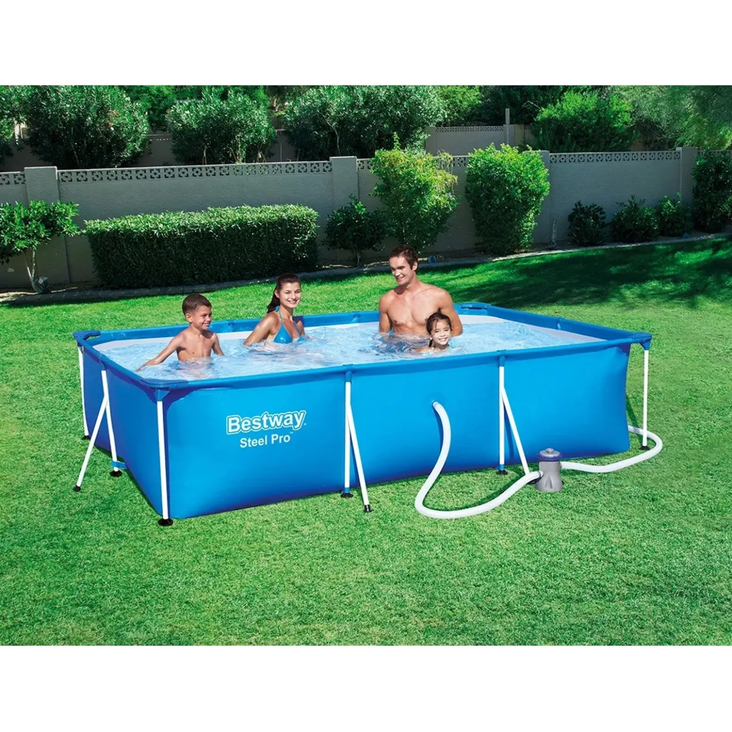 Piscina fuori terra tubolare Bestway Steel Pro Frame 300x201x66 cm