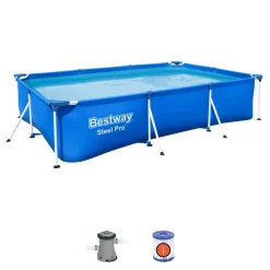 Piscina fuori terra tubolare Bestway Steel Pro Frame 300x201x66 cm