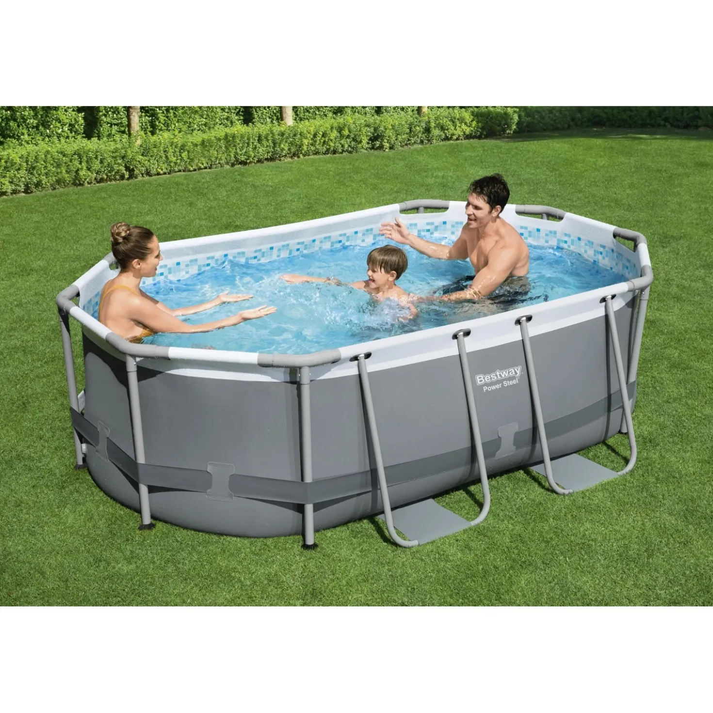Piscina fuori terra tubolare in pvc/acciaio Bestway Pw Steel Frame 305x200x84 cm