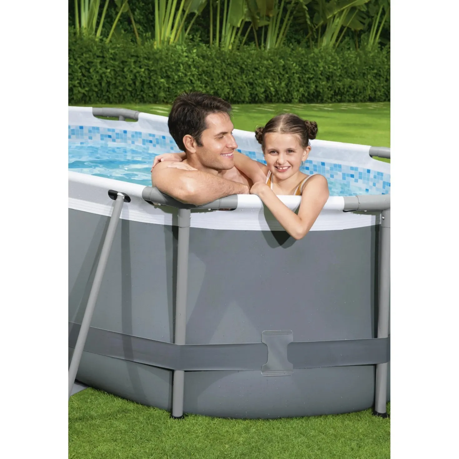 Piscina fuori terra tubolare in pvc/acciaio Bestway Pw Steel Frame 305x200x84 cm