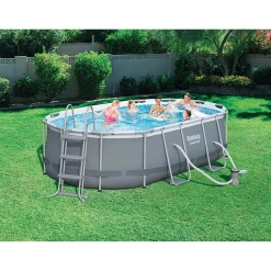 Piscina fuori terra tubolare in pvc/acciaio Bestway Pw SteelFrame 424x250x100 cm