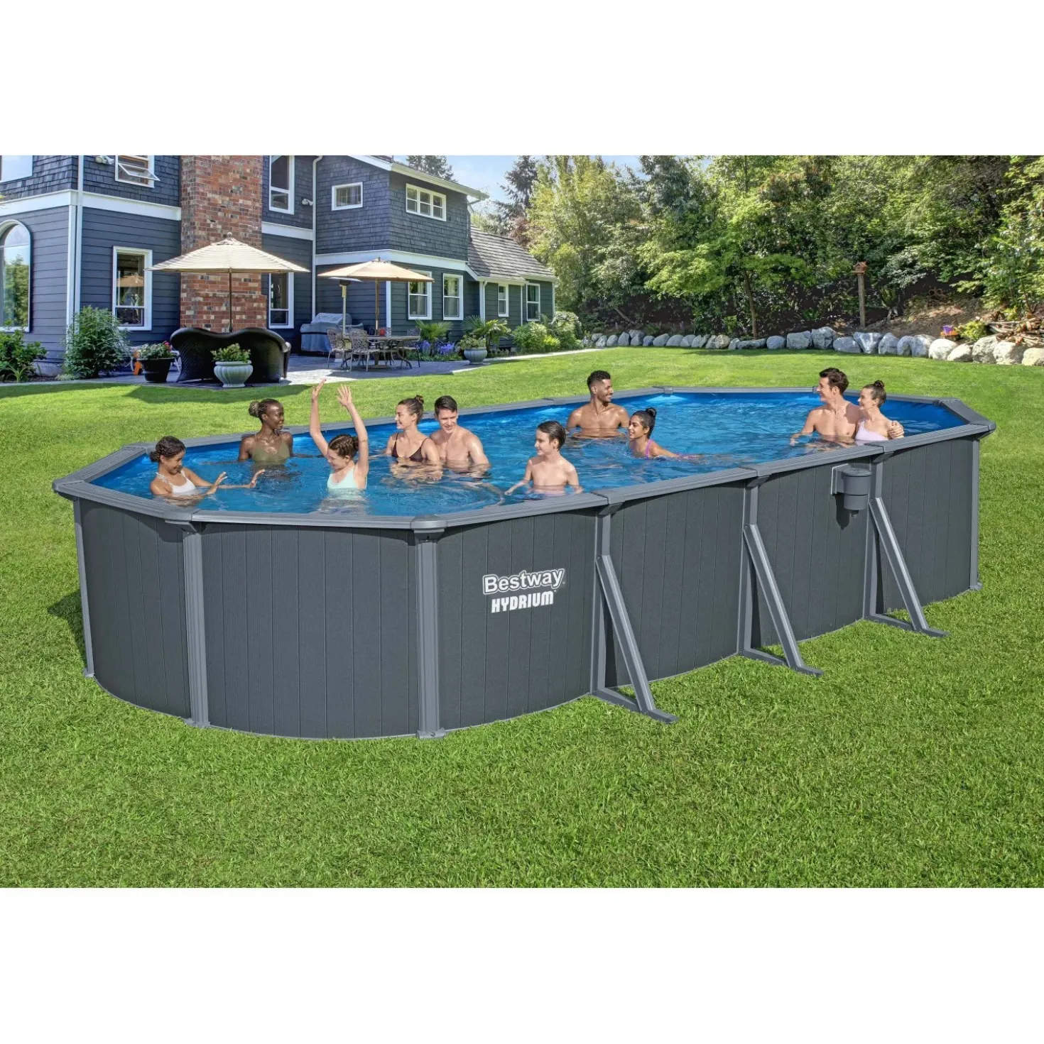 Piscina ovale Bestway® Hydrium™ - 6,10x3,66x1,22 m