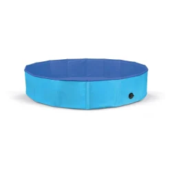 Piscina per cani estiva e per lavaggio blu 120x30 cm