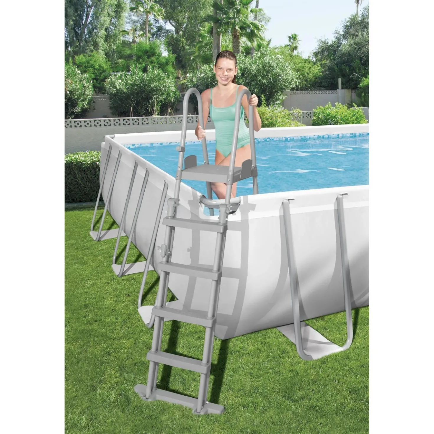 Piscina Power Steel Bestway con filtro a sabbia 732x366x132 cm