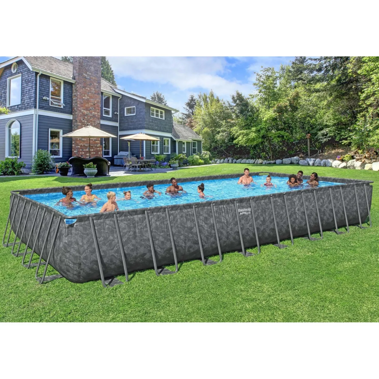 Piscina rettangolare Bestway® APX 365™ 9,56x4,88x1,32 m