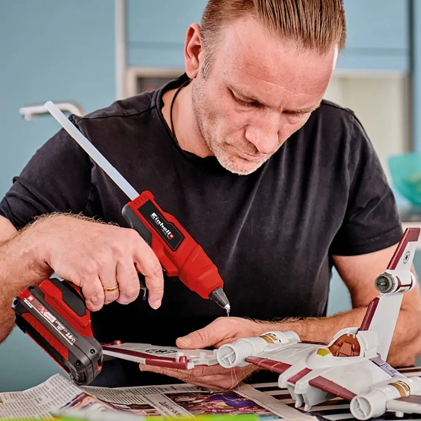 Pistola per colla a caldo a batteria Einhell Power X-Change TE-CG 18 Li Solo