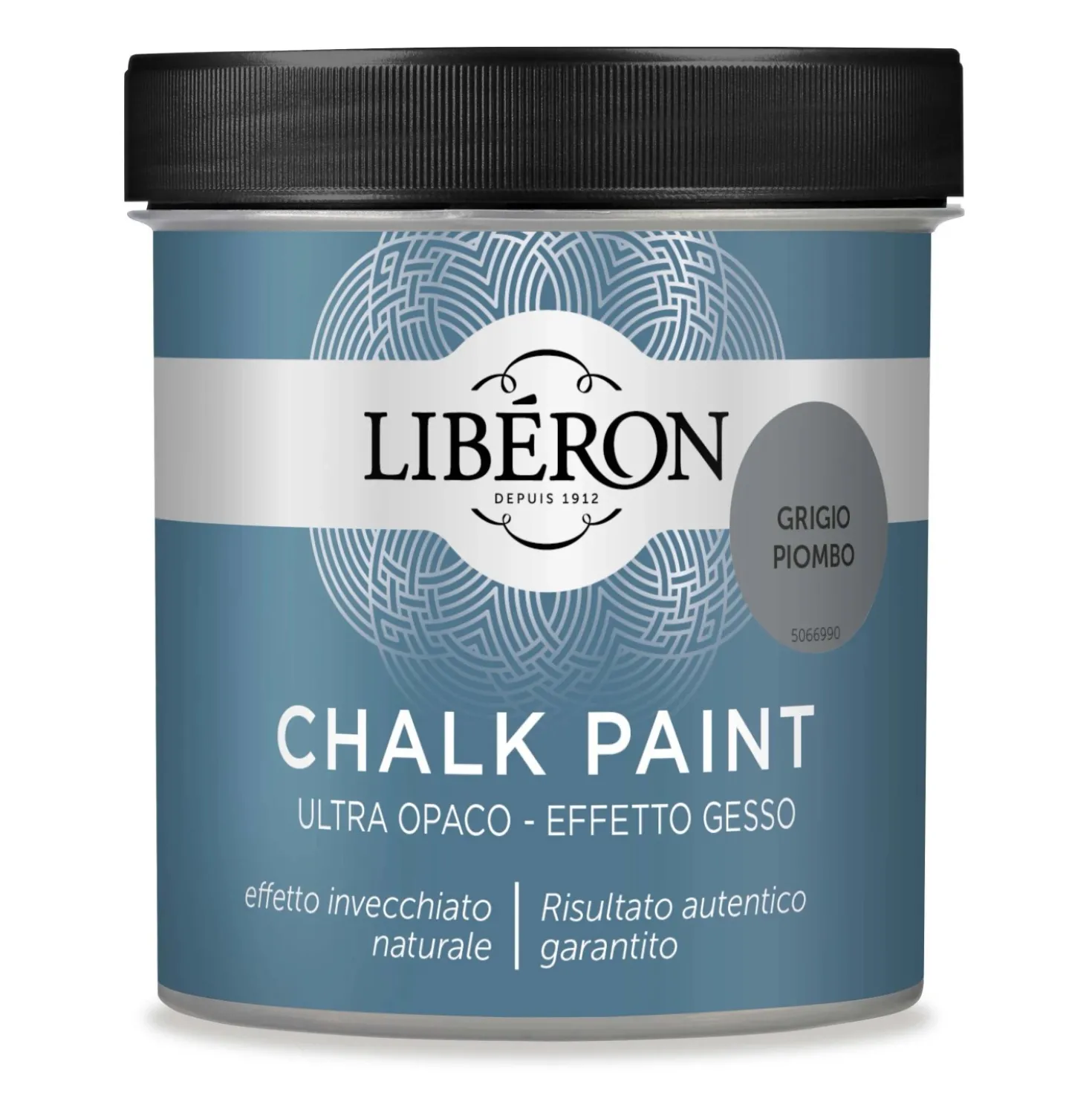 Pittura a gesso Grigio piombo 0,5 l