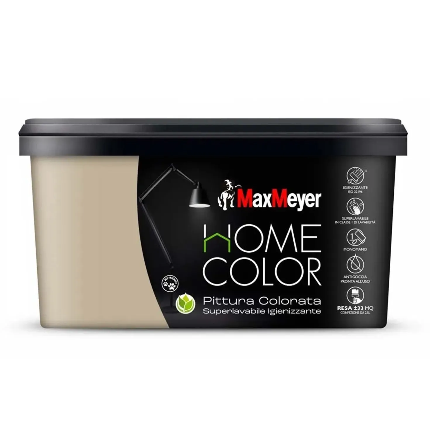 Pittura home color superlavabile igienizzante dune 2,5 l