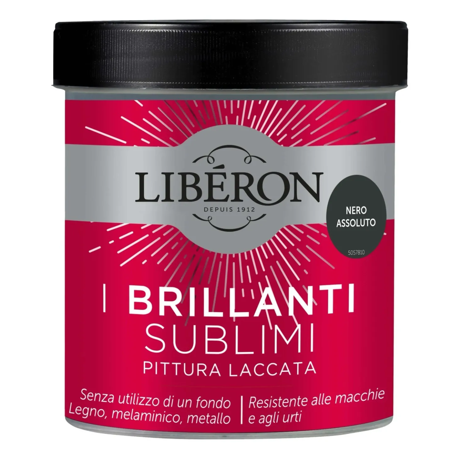 Pittura Laccata I Brillanti Sublimi Nero assoluto 0,5 l