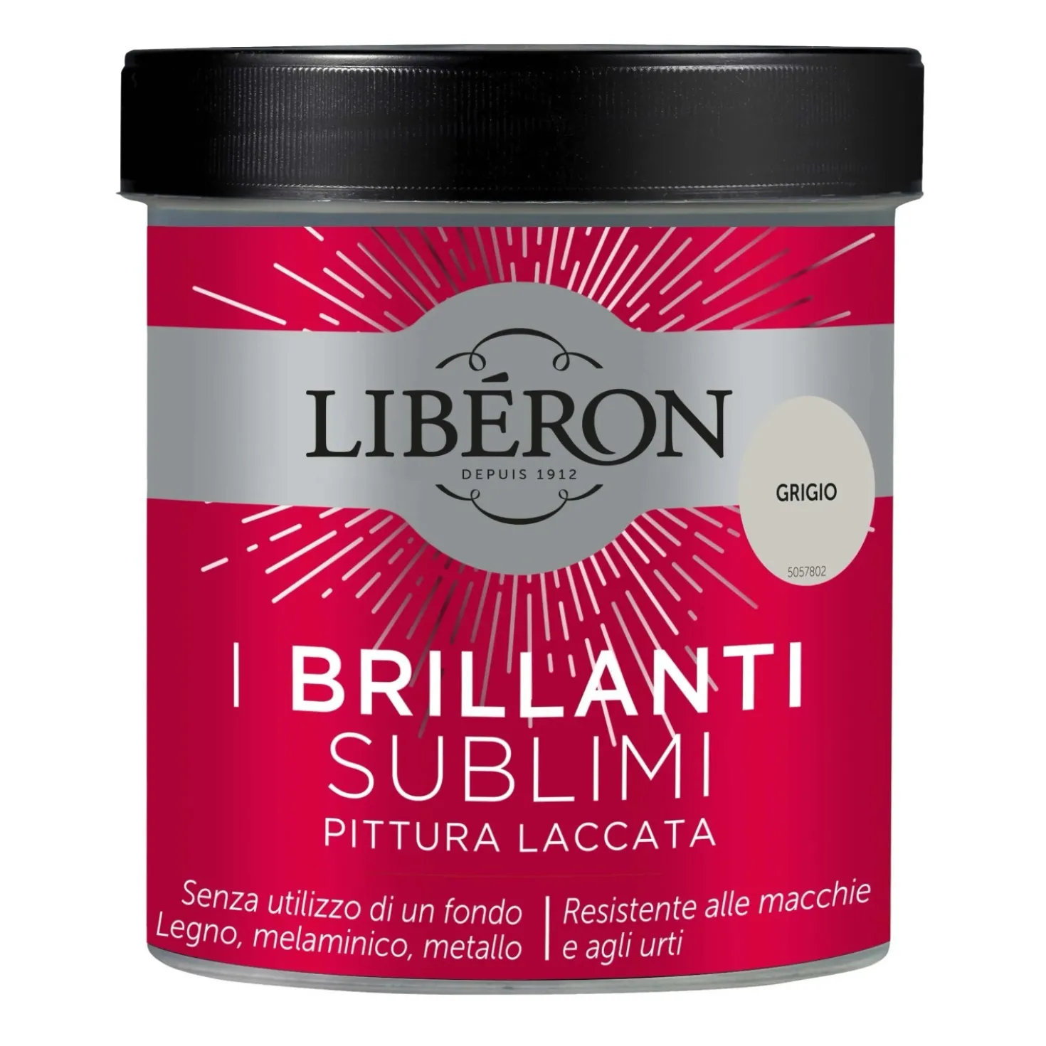 Pittura Laccata I Brillanti Sublimi grigio 0,5 l