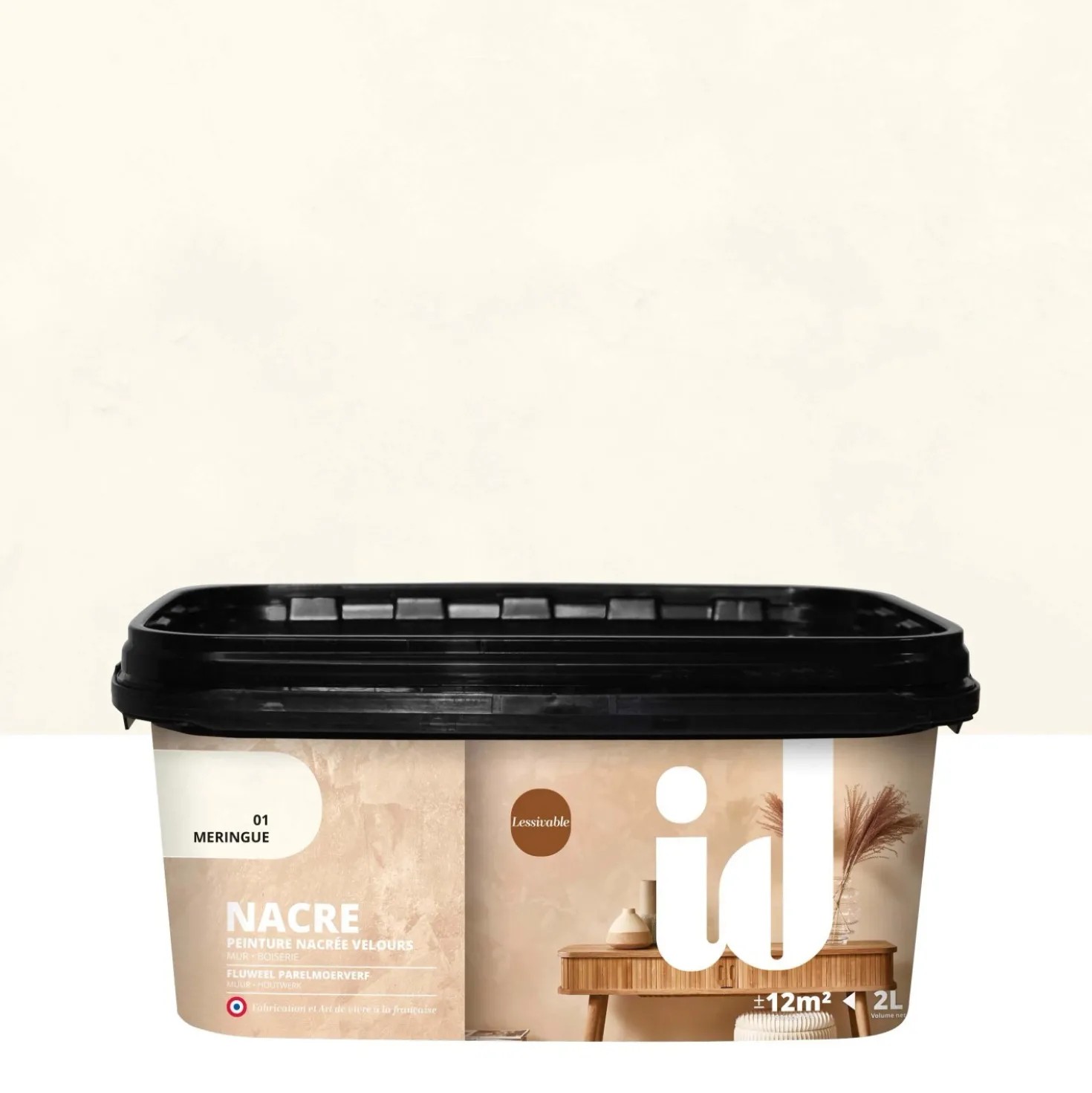 Pittura madreperlata e chick Avorio chiaro 2 l