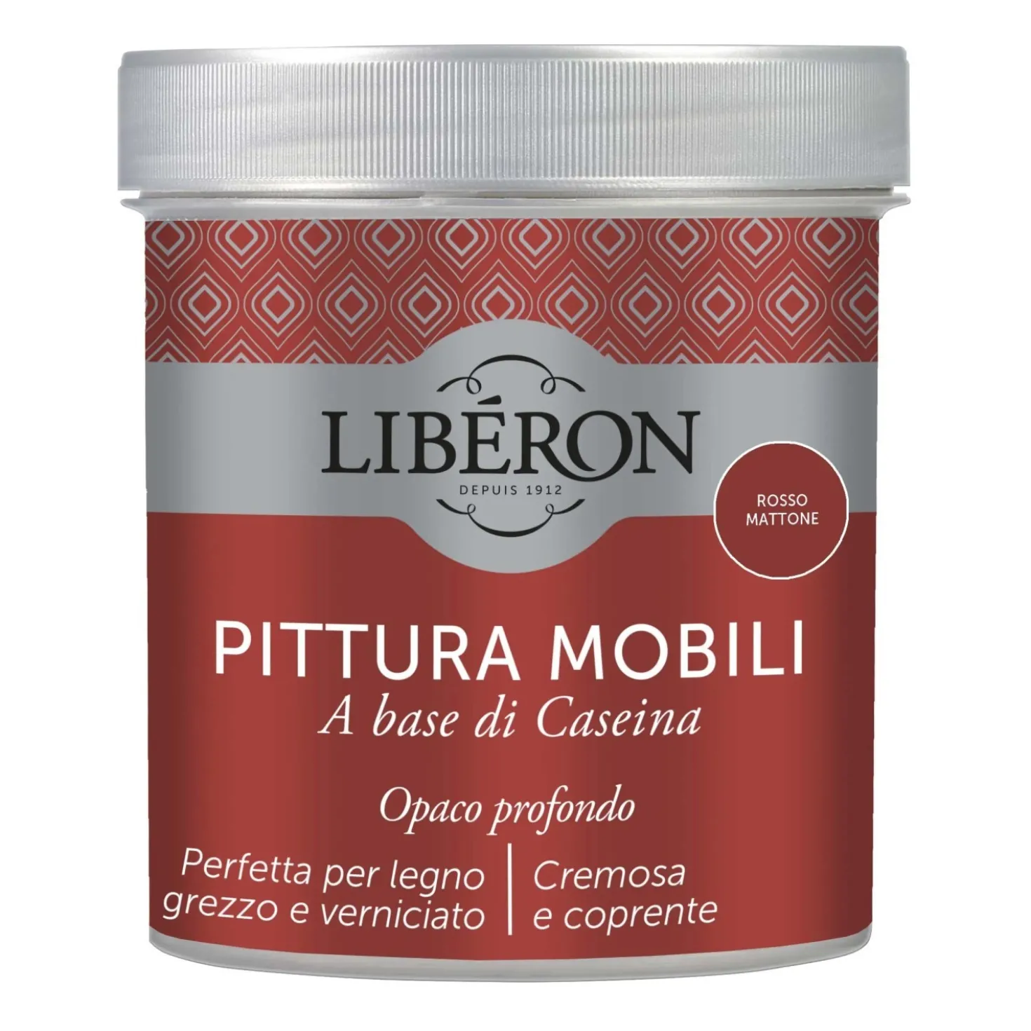 Pittura Mobili a base di Caseina Rosso mattone 0,5 l