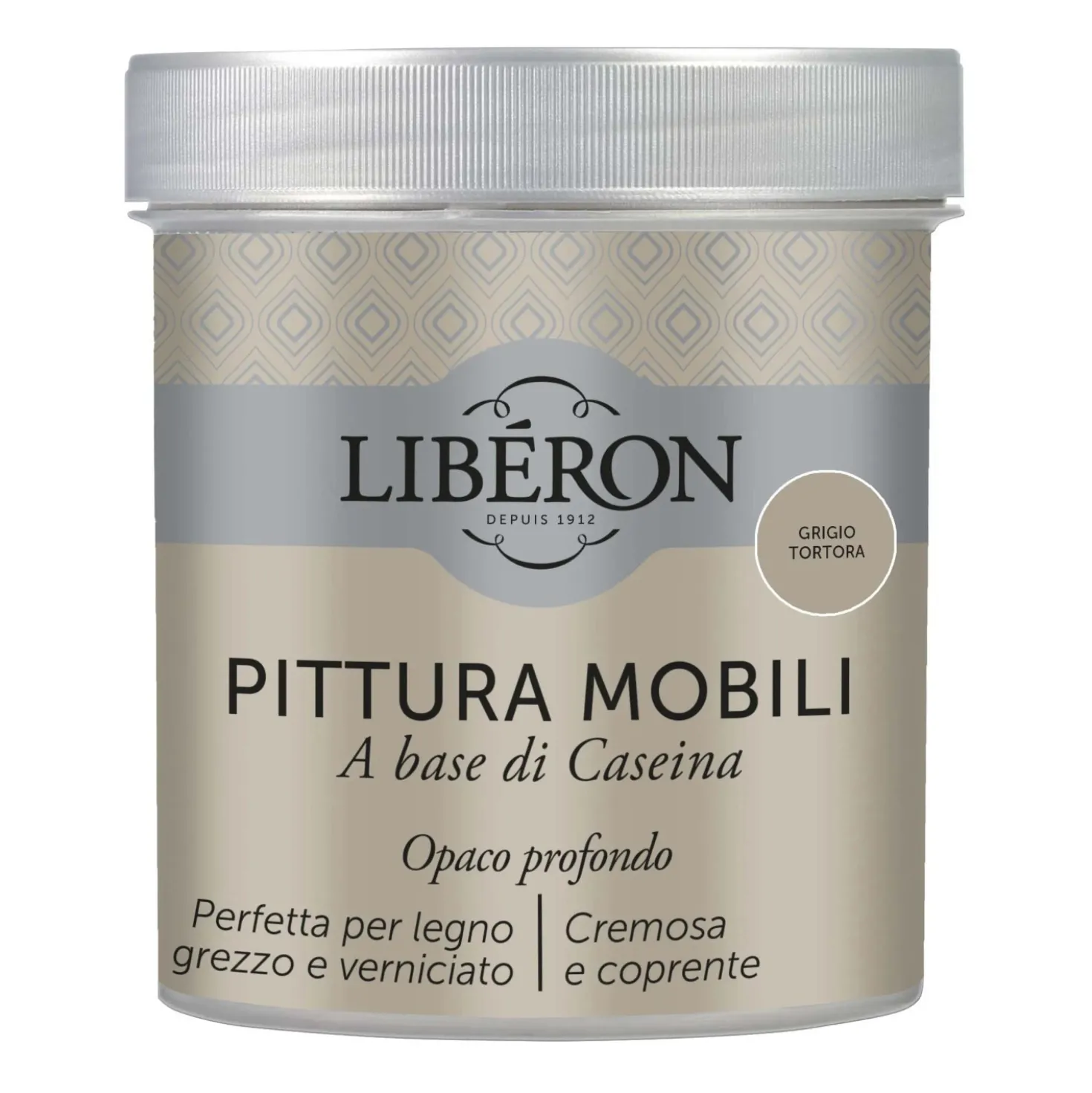 Pittura Mobili a base di Caseina Grigio tortora 0,5 l