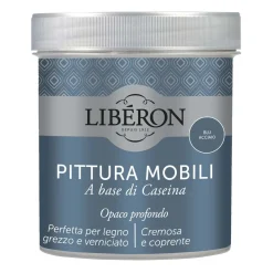 Pittura Mobili a base di Caseina Blu acciaio 0,5 l