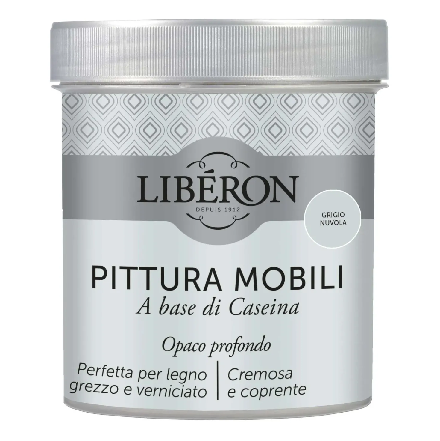 Pittura Mobili a base di Caseina Grigio nuvola 0,5 l